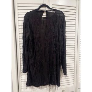 Zara Black Dress with Strings